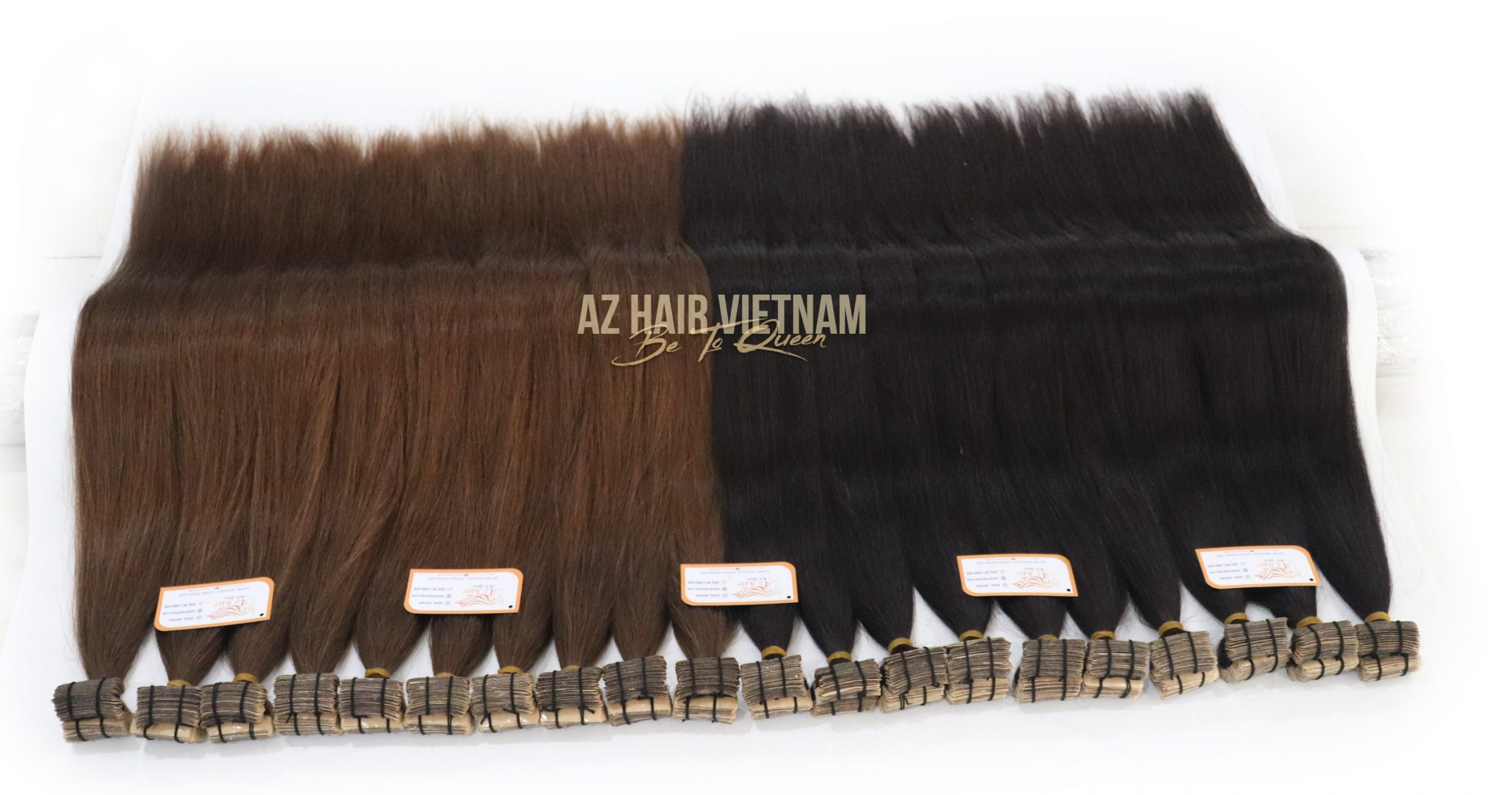 TAPE IN HAIR EXTENSIONS - BEST QUALITY 100% HUMAN HAIR VIETNAMESE. Photo by AZ COMPANY