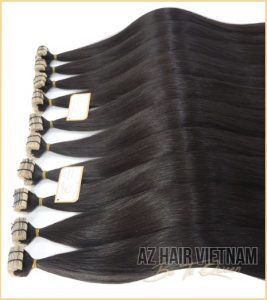 Tape hair extensions natural color best quality real tape hair wholesale price list