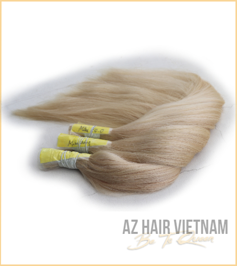 Bulk Straight Hair Color #60c Human Hair Vietnam