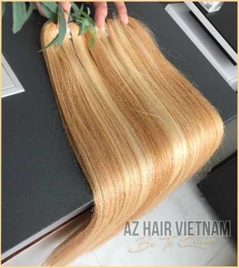 Weave Hair Straight Highlight Color Mix Human Hair Vietnam