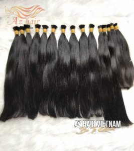 human-hair-vietnam-bulk Straight-hair-color-#1-extensions