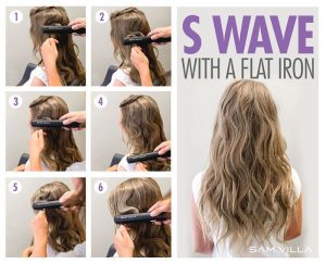 s wave with a flat iron