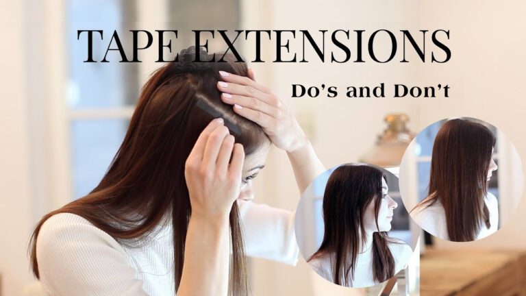 tape-in-hair-extensions do's and don't