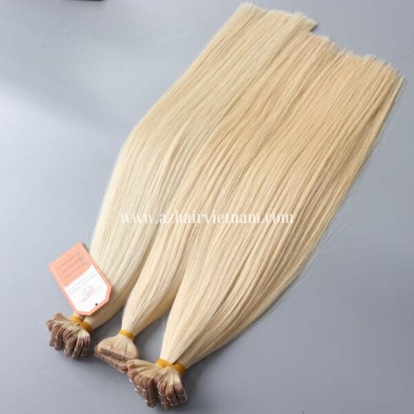 100%-Human-Hair-Tape-Hair-Extensions-Light-Blonde-Factory-Price