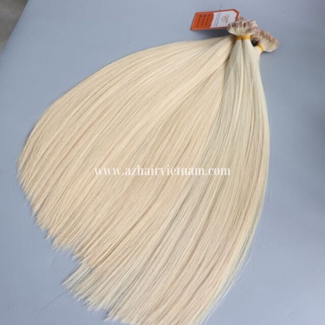 100%-Human-Hair-Tape-Hair-Extensions-Light-Blonde-Factory-Price