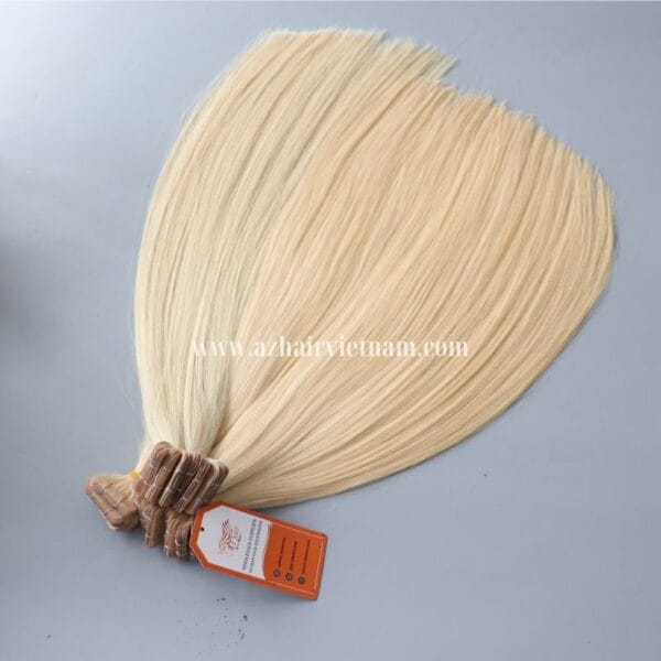 100%-Human-Hair-Tape-Hair-Extensions-Light-Blonde-Factory-Price