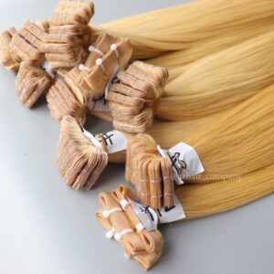 Silky-Straight-Tape-In-Light-Blonde-Color-Hair-Extensions-100%-Remy-Vietnamese-Hair