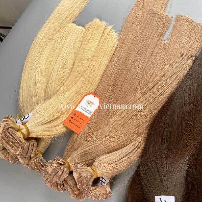 Super Double Drawn Vietnamese Human Hair Colored Tape Hair Extensions 100%  Remy Hair - AZ Hair