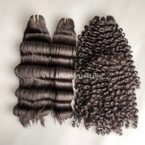 100%-Human-Hair-Natural-Color-Weft-Water-Wavy-&-Curly-Wholesale-Price