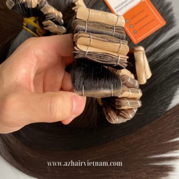 Tape-Hair-Extensions-Full-Cuticle-100%-Vietnamese-Human-Hair-Factory-Price