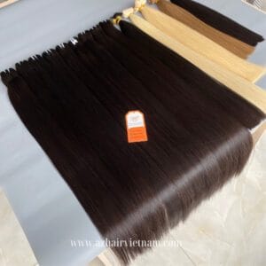 Top-Wholesale-Weft-Hair-#1B-Color-Straight-Extensions-Vietnamese-Human-Hair