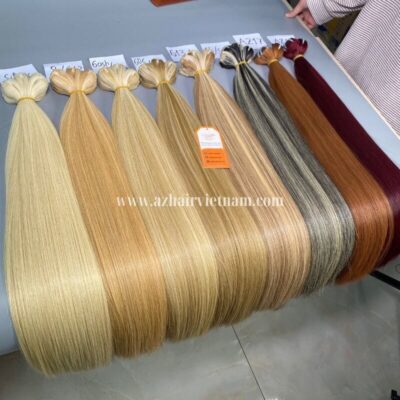 Colored-Machine-Human-Hair-Weft-Extensions-No-Mix-Synthetic8”- 34”-Factory-Price