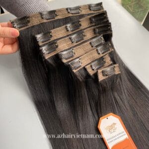 High-Quality-Clip-In-Hair-Extensions-Natural-Color-From-Vietnamese-Human-Hair