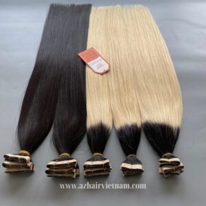 Luxury-Long-line-Tape-100%-Vietnamese-Human-Hair-Extensions-Ombre-Color