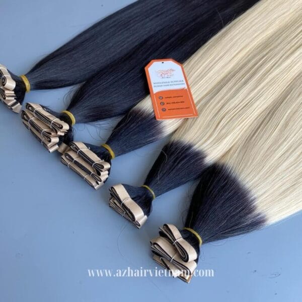 Luxury-Long-line-Tape-100%-Vietnamese-Human-Hair-Extensions-Ombre-Color