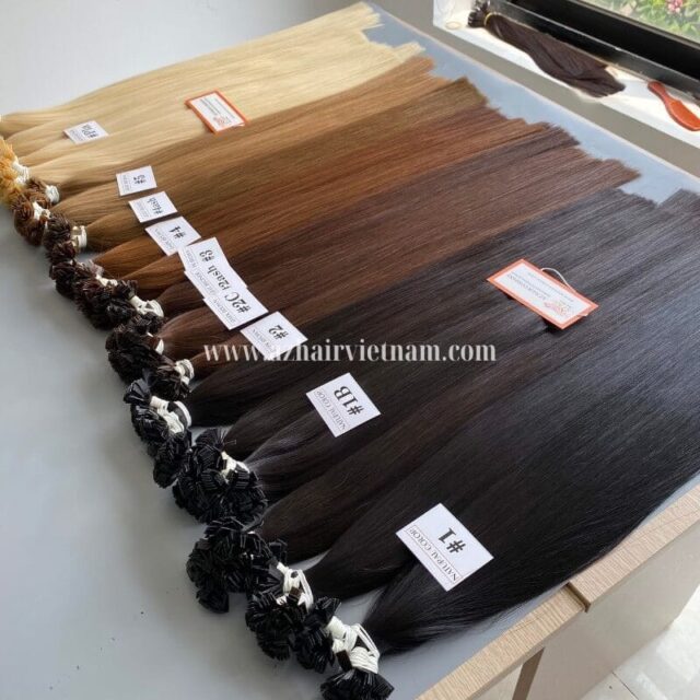 Premium-Colored-Flat-Tip-Keratin-Hair-Extensions-12A-Grade-Quality-Factory-Price