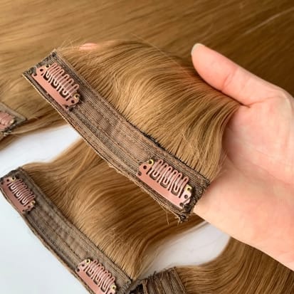 Clip in hair extensions