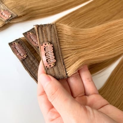 Clip in hair extensions