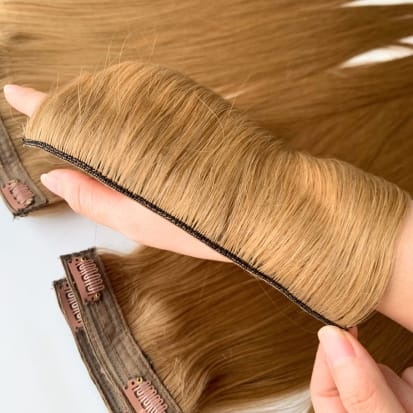 Clip in hair extensions