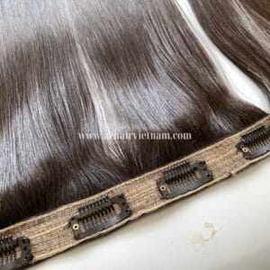 Luxurious-Clip-In-Hair-Extensions-Black-Color-100%-Human-Hair-Factory-Price