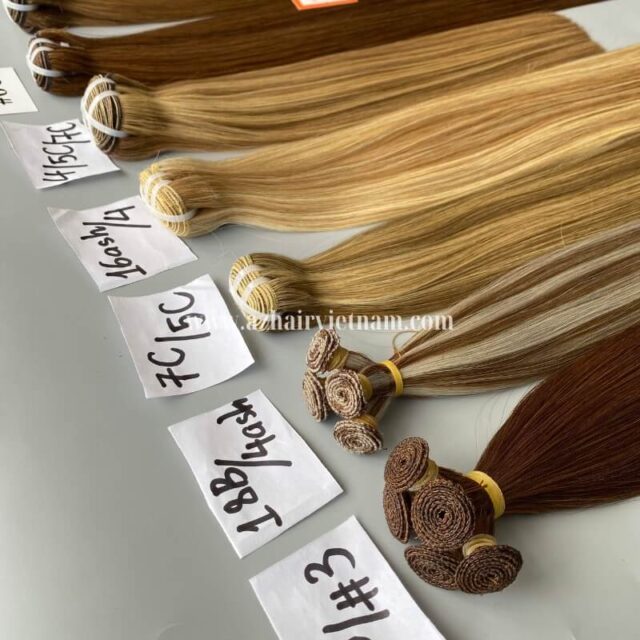 Multi-Colored-Vietnamese-Weave-Hair-100%-Human-Hair-Extensions-8-34-Factory-Price