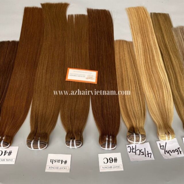 Multi-Colored-Vietnamese-Weave-Hair-100%-Human-Hair-Extensions-8-34-Factory-Price