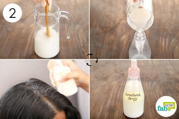 diy spray dry shampoo step 2