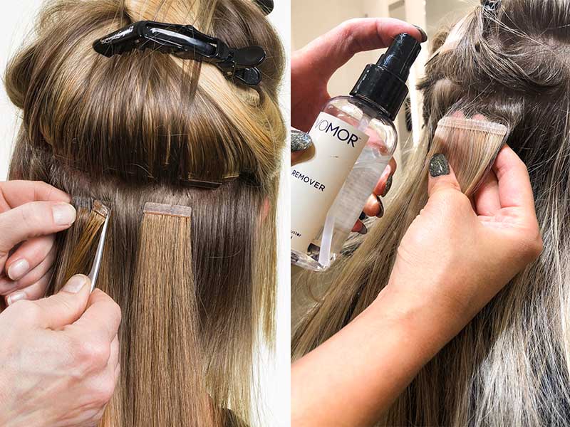 Remove-and-Reinstall-Tape-In-Hair-Extensions-Without-Damage