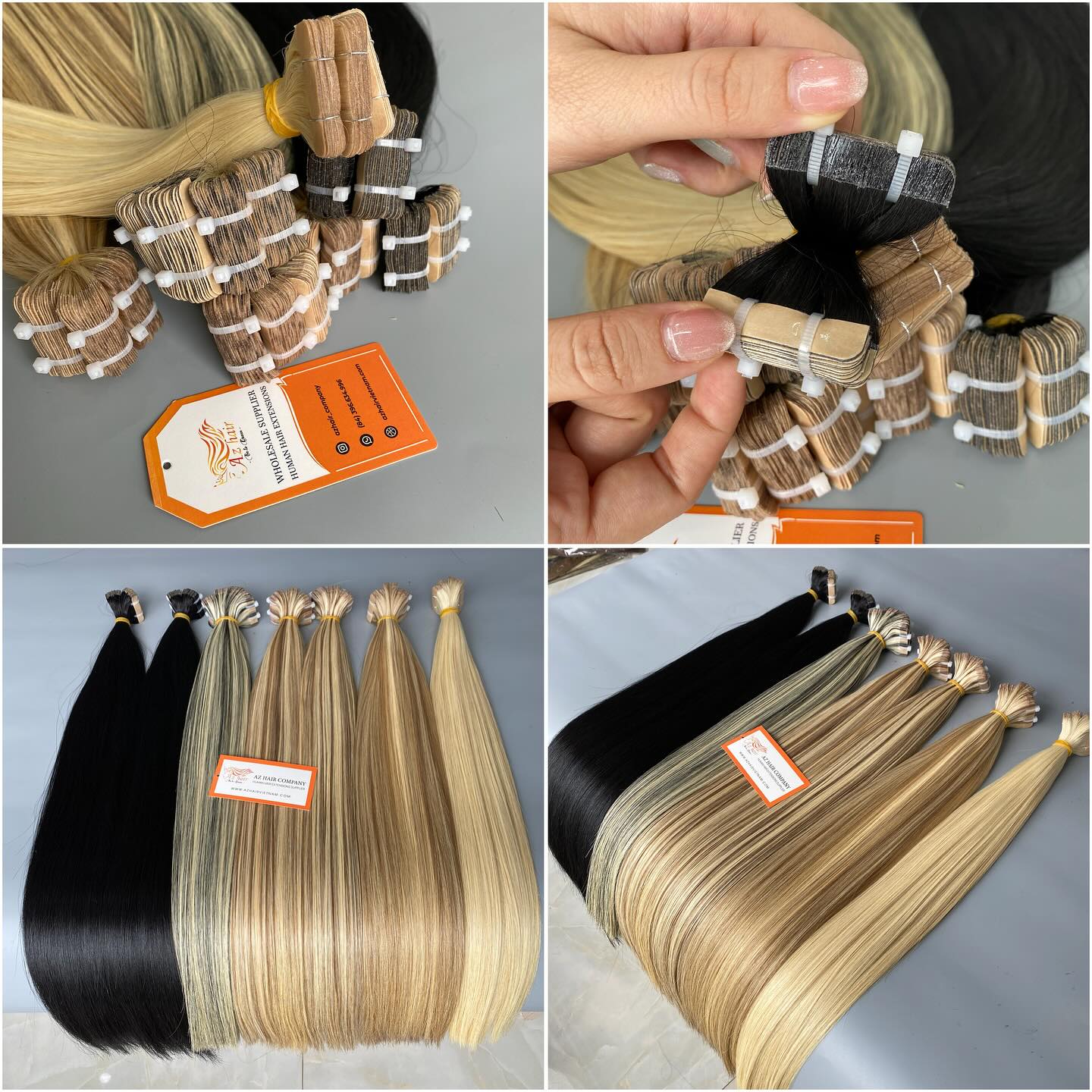 AZ tape in hair extensions