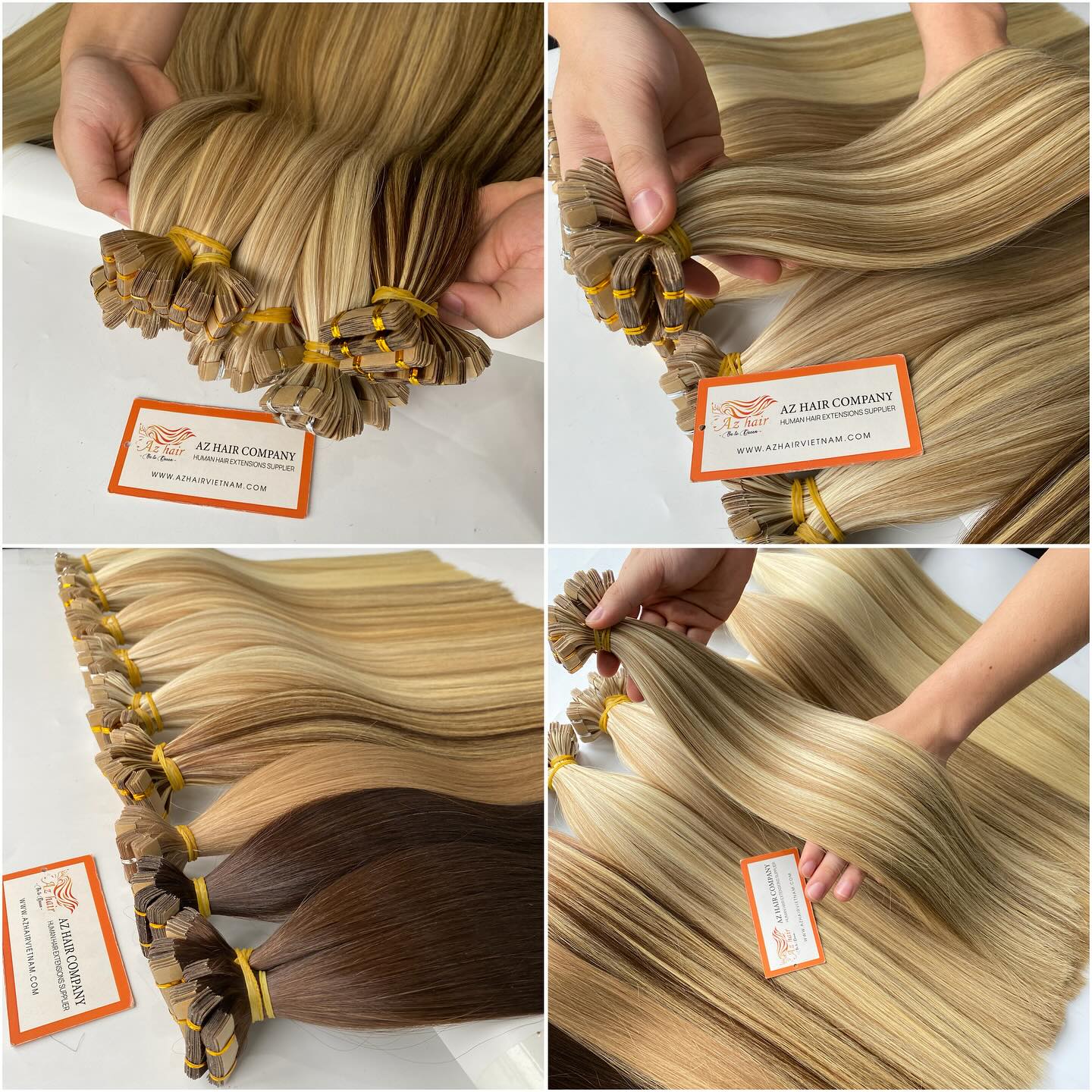 AZ tape in hair extensions