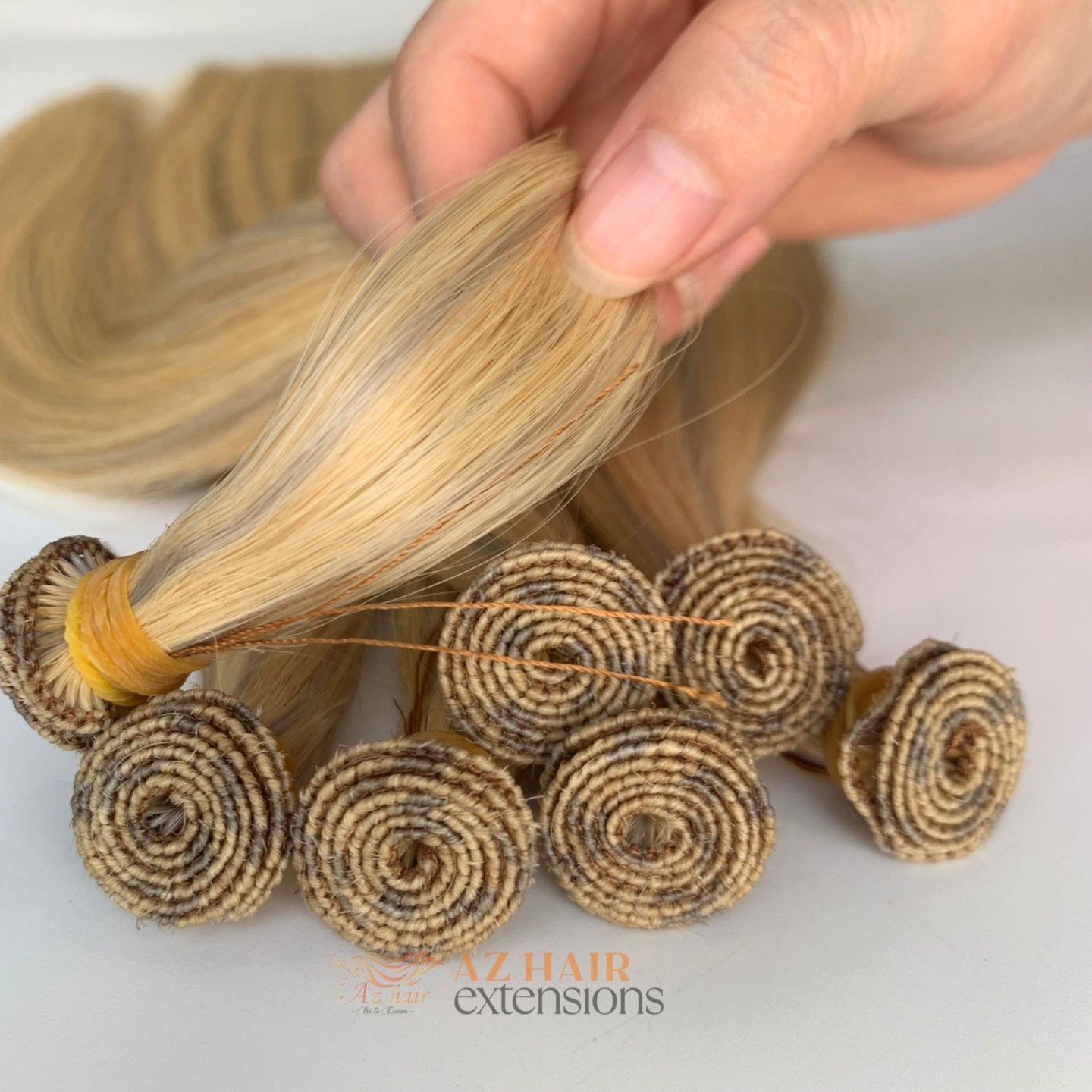 AZ Hand-tied Weft Hair Extensions