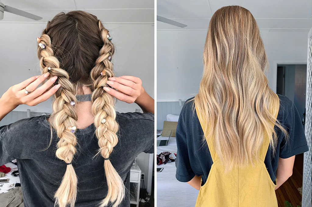 How-To-Braid-In-Hair-Extensions​