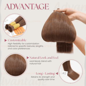 Lustrous-Vietnamese-Bulk-Hair-Extensions-Color-#2-Factory-Price-Advantage