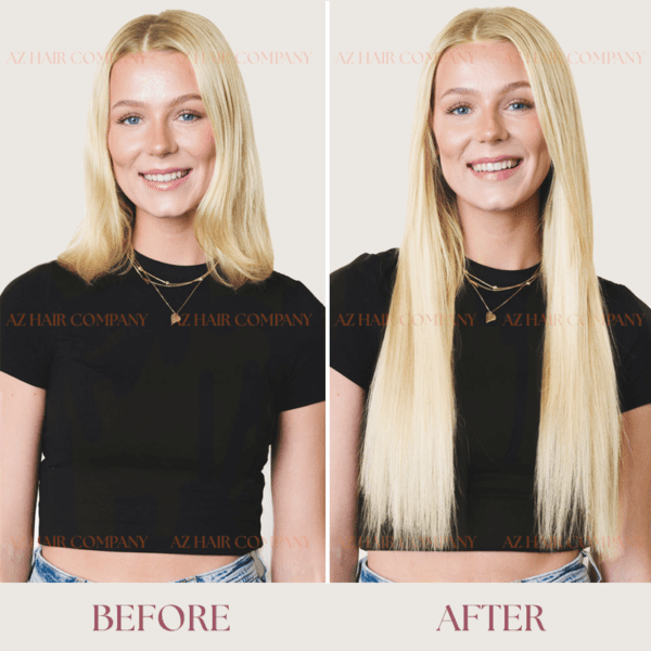 Luxury-Blonde-Fusion-I-Tip-Extensions-100%-Human-Hair-Premium-Quality-Before-After