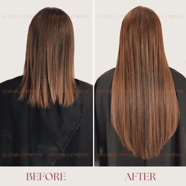 Fusion-Flat-Tip-Extensions-Color-#3-Vietnamese-Hair-Luxury-Quality-Before-After