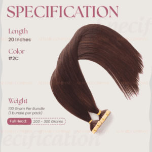 Wholesale-20-inches-Premium-Vietnamese-Glue-in-Hair-Extensions-Color-#2C-Specification