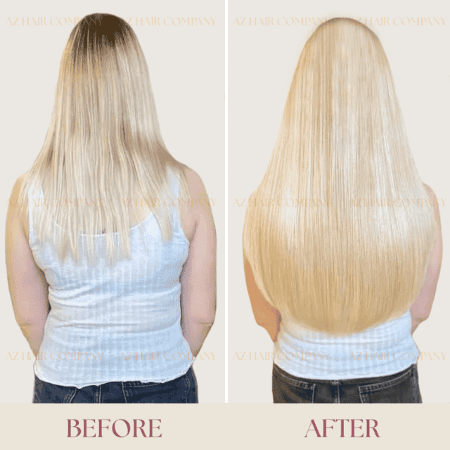 Vietnamese-I-tip-Fusion-Extensions-Platinum-Hair-Color-Wholesale-Before -After