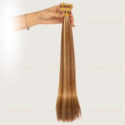 Tape-In-Hair-Extensions-Highlight-Color-#22C/4 -Natural-And-Dimensional-Look