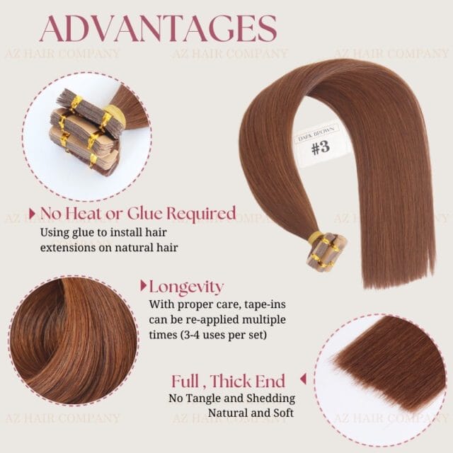 Tape-In-Hair-Exrensions-Color-#3-Dark-Brown-Richness-With-Seamless-Volume