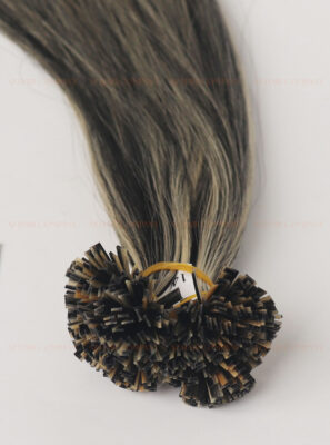 Premium-Flat-Tip-Extensions-Highlight-Color-#1-mix-#Silver-Authentic-Vietnamese-Hair-3